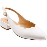 Trotters Joselyn Slingback Topuklu Ayakkabı, Beyaz Topuklu Ayakkabı,43 Numara Topuklu Ayakkabı, Büyük Numaralı Topuklu Ayakkabı