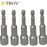 Troy 22291 Bits Uç Girişli Lokma Seti (8X65 mm, 5 Adet)