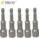 Troy 22291 Bits Uç Girişli Lokma Seti (8X65 mm, 5 Adet)