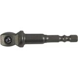 Troy 22293 Darbeli Lokma Adaptorü 1/4'' - 1/2'' - Metalik Gri