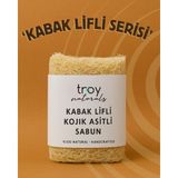 Troy Naturals Kabak Lifli Kojik Asitli Zerdeçallı Sabun 160 gr - Sarı