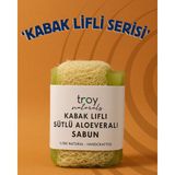 Troy Naturals Kabak Lifli Sütlü Aloe Vera Sabunu 160 gr - Yeşil