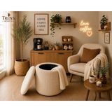 Troya Oslo Sandıklı Puf - Bej