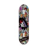 TROYA TR-132 Rip Curl Yazı Desenli Tahta Kaykay