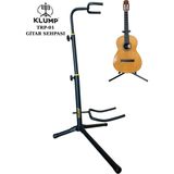Trp-01 Üç Kademeli Profesyonel Gitar Sehpası Bağlama Sehpası Saz Sehpası Standı - Siyah