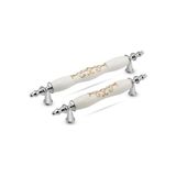 TRS Mobaks Trs Polimer Osmanlı Kulp Lüks Modern Mutfak Çekmece Vestiyer Kulp - Krom - 96 mm