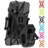 TruActive Premium Bisiklet Telefon Tutacağı | 4 "-7" telefonlar için evrensel cep telefonu tutucusu | 6 tekrar kullanılabilir renk bandı içerir | Bisiklet, Motosiklet, Elektrikli Scooter, ATV için