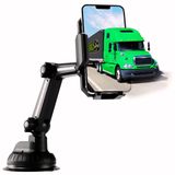 Truckules Kamyon Telefon Tutacağı, Kamyon Gösterge Paneli Ön Cam için Ağır Hizmet Tipi Cep Telefonu Tutacağı, Kompakt 10,3 inç Kol, Süper Vantuz ve Kararlı, iPhone ve Samsung ile Uyumlu, Gri, Yarı Kamyon