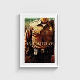 True Detective Dizi Posteri Tablo Çerçeveli Poster Duvar Dekorasyonu - 30 x 40 - Beyaz Çerçeveli