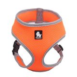 TRUE LOVE Air Mesh, Turuncu Köpek-Kedi Göğüs Tasması XS