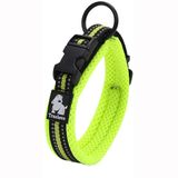 True Love köpek eğitimi tasması TLC5011 reflektörlü köpek tasması (M, neon sarısı)