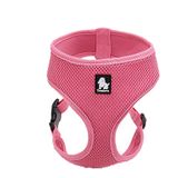 TRUE LOVE Köpek Koşum Takımı Ayarlanabilir Yumuşak Hava Örgü Yavru Köpek Koşum Yürüme Yeleği Küçük Köpek Truelove TLH1911 (Pembe, XL)