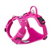 TRUE LOVE Köpek koşum takımı, çekmez, ayarlanabilir, yansıtıcı, yumuşak naylon, küçük ve büyük evcil hayvanlar için, TLH56512 (S, fuşya)