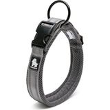 True Love Yumuşak Süngerli Mesh Gri Köpek Boyun Tasması - Standart - XL