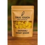 True Touch Safranlı Nebat Şekeri 200gr. ( Kaya Şekeri - Nöbet Şekeri - Kristal Şeker - Taş Şeker )
