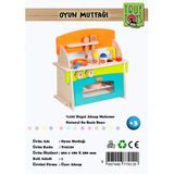 True Toys Renkl Boyali Ahsap Oyuncak Mutfak Servis Seti