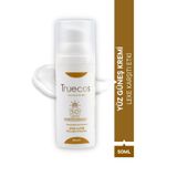 TRUECOS KOZMETİK SPF 50+ Blue Light (Mavi Işık) Korumalı Leke Karşıtı Güneş Kremi 50 ml - Beyazlık Bırakmaz