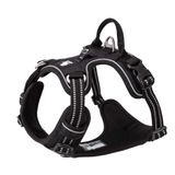 Truelove True Love köpek koşum takımı, çekmez, ayarlanabilir, yansıtıcı, yumuşak naylon, küçük ve büyük evcil hayvanlar için, TLH56512 (S, siyah)