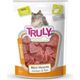Truly Tavuk Balık Kalp Şekilli 50 gr Yumuşak Kedi Ödülü