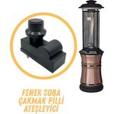 Trungo Lpg Fener Soba Isıtıcı Uyumlu Pilli Ateşleyici – Yedek Parça - Siyah