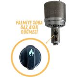 Trungo Palmiye Soba Gaz Ayar Düğmesi - Siyah