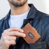 Trusador Valencia Taba Bozuk Paralık Cepli Unisex Hakiki Deri Rfid Korumalı Erkek Kadın Mini Cüzdan Hediye