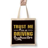 Trust Driving Instructor School Lesson Teacher Novice Driver Bez Çanta Uzun Saplı - Açık Bej - 40 X 40