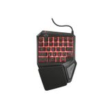 Trust GXT 888 ASSA Tek Elli Numerik RGB Klavye
