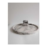 Trust Stone Marble Mermer Desenli Dekoratif Beton Büyük Boy Organizer Tepsi