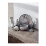 Trust Stone Mermer Desen Antrasit Serisi Beton Banyo Seti,tepsi,havluluk,katı Ve Sabunluk,diş Fırçalık,mumluk