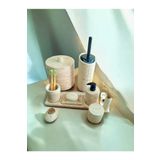 Trust Stone Mermer Desen Tam Beton Banyo Seti Tuvalet Wc Sıvı Sabunluk Diş Fırçalığı Aksesuar Takım