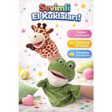 Trust Store 2’li Zürafa ve Kurbağa Peluş El Kuklası Seti Ağzı Hareket Eden Eğitici Kuklalar