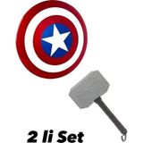 Trust Store Avengerss Captain Amerika Kalkan Ve Thor Çekiç 2 Lİ MEGASET