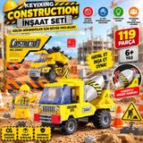 Trust Store Çimento Mikseri Inşaat Seti 119 Parça Mühendis Temalı Yapı ve Iş Makinesi