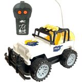 Trust Store Çocuk Safari Arazi Aracı Uzaktan Kumandalı Yarım Fonksiyon ( Ileri Geri) Oyuncak Jeep Jip Araba - Beyaz - Mavi