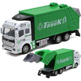 Trust Store Çöp Kamyonu Oyuncak Metal Çöp Kamyonu Çek Bırak Özellikli 22 cm - Yeşil