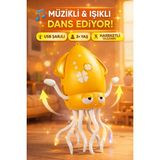 Trust Store Dansçı Kali Müzikli Işıklı Hareketli Ahtapot USB Şarjlı Akıllı Dans Eden Oyuncak - Sarı