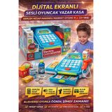 TRUST STORE Dijital Ekranlı Sesli Oyuncak Yazar Kasa Gerçek Hesap Makineli Market Oyunu