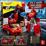 Trust Store Dönüşen Robot Araba 2\'si 1 Arada Spor Araba ve Robot Oyuncak Manuel Dönüşüm - Kırmızı