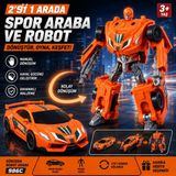 Trust Store Dönüşen Robot Araba 2\'si 1 Arada Spor Araba ve Robot Oyuncak Manuel Dönüşüm - Turuncu