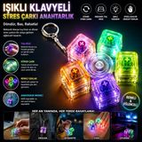 Trust Store Işıklı Klavyeli Stres Çarkı Anahtarlık - Çok Renkli