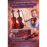 Trust Store Keman Violin Yaylı Çocuk Müzik Aleti Gerçekçi Tasarım Eğitici Oyuncak - Çok Renkli