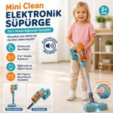 Trust Store Mini Clean Elektronik Oyuncak Süpürge Sesli 2’si 1 Arada Çocuk Süpürgesi Eğitici Evcilik Oyuncağı
