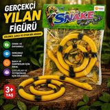 Trust Store Oyuncak Gerçekçi Yılan Figürü Esnek Şaka ve Eğlence Oyuncağı - Sarı