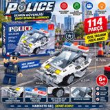 Trust Store Polis Arabası Yapım Seti 114 Parça Özel Tasarım Polis Aracı Figürlü Blok Oyuncak Seti