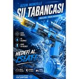 Trust Store Şarjlı Otomatik Su Tabancası Oyuncak Gerçekçi Geri Tepme Efektli Geniş Su Hazneli Uzun Menzilli Elektrikli Su Silahı - Mavi