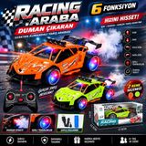 Trust Store Şarjlı Racing Araba 6 Fonksiyonlu Duman Çıkaran Işıklı Uzaktan Kumandalı Yarış Arabası 1 Adet