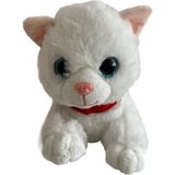 Trust Store Sesli Yatan Miyavlayan 25 cm Peluş Kedi Oyuncak - 010 - Beyaz