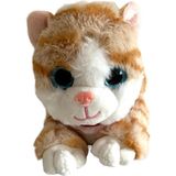 Trust Store Sesli Yatan Miyavlayan 25 cm Peluş Kedi Oyuncak - 231 - Kahve
