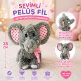 Trust Store Sevimli Peluş Fil 28 CM Renkli Kulak Detaylı Yumuşacık Sarılmalık Peluş Oyuncak